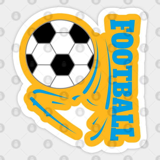 Football Foot - Blue Sticker by ulunkz